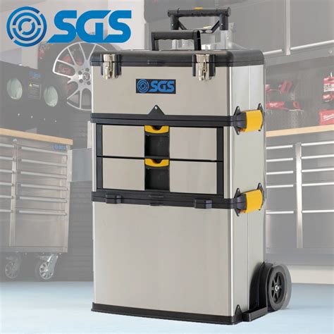 heavy duty stainless steel mobile tool box 3 in 1|sgs 3 in 1 tool box.